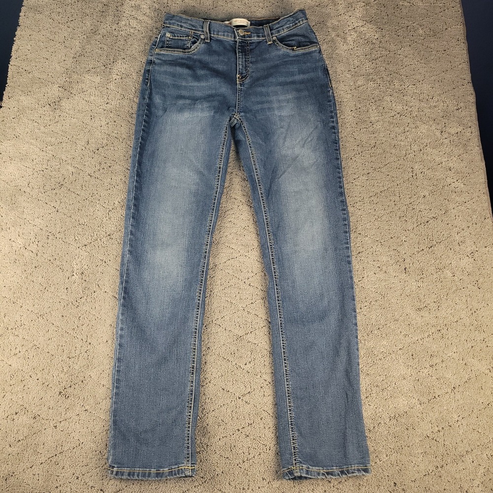Levis Jeans Youth 20 Regular‎ 30x32 Blue 502 Regular Taper Medium Wash Stretch